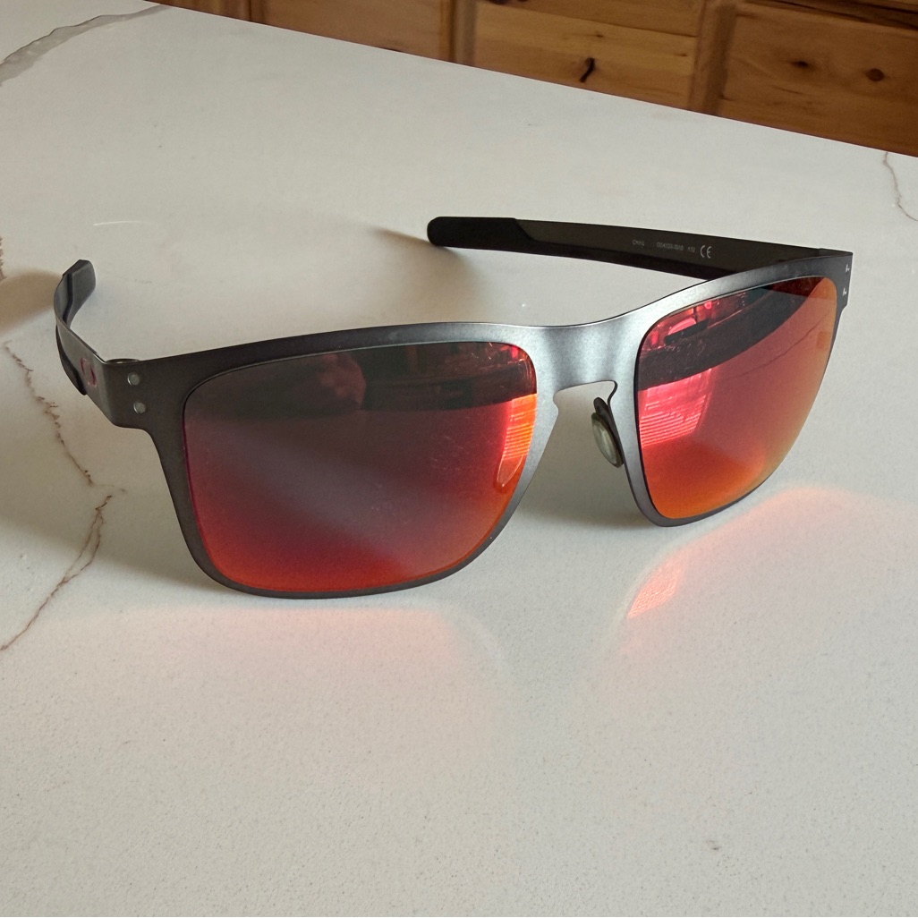 Oakley Holbrook Metal Matte Gunmetal Frame With Prizm Ruby Polarized Lenses